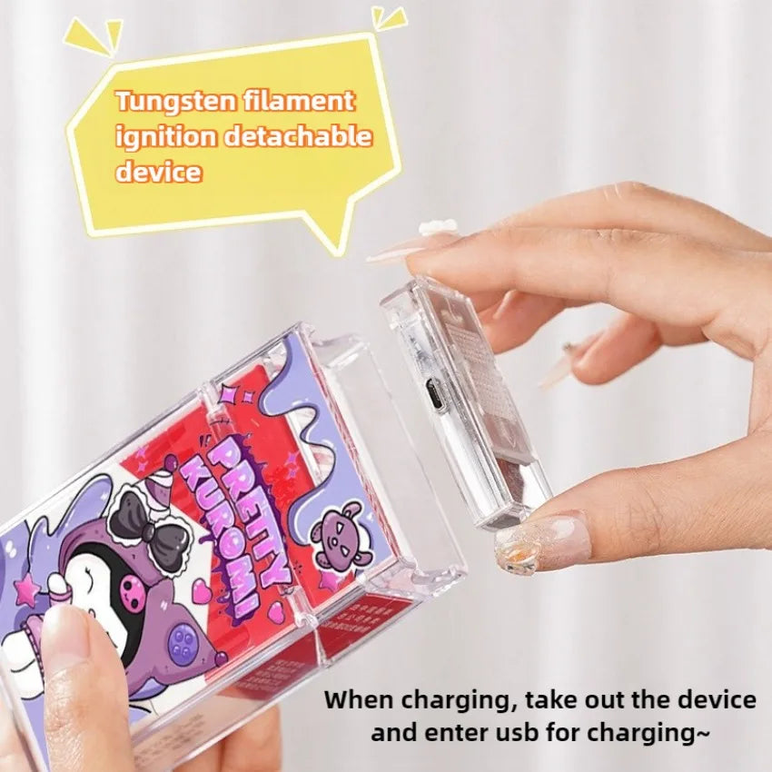 GLOW KITTY FLAME CASE LIGHTER