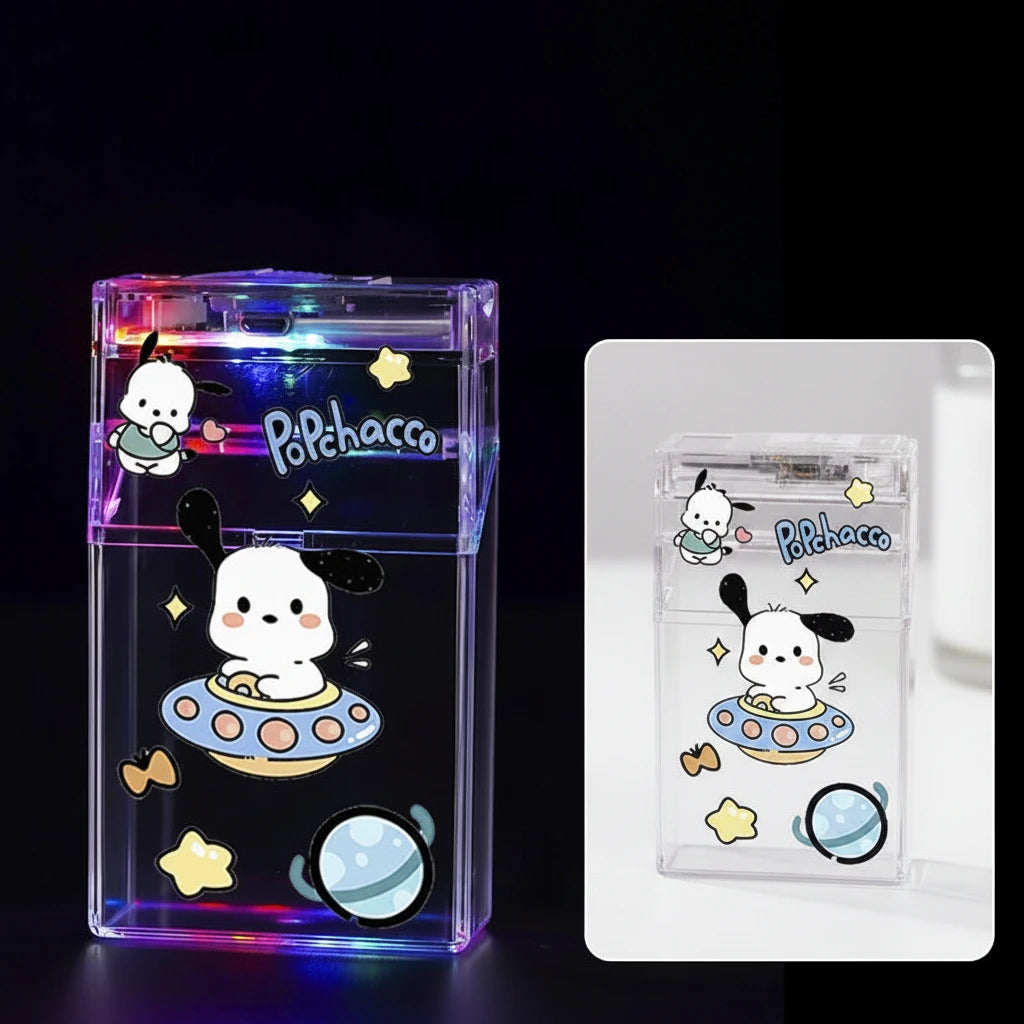 GLOW KITTY FLAME CASE LIGHTER