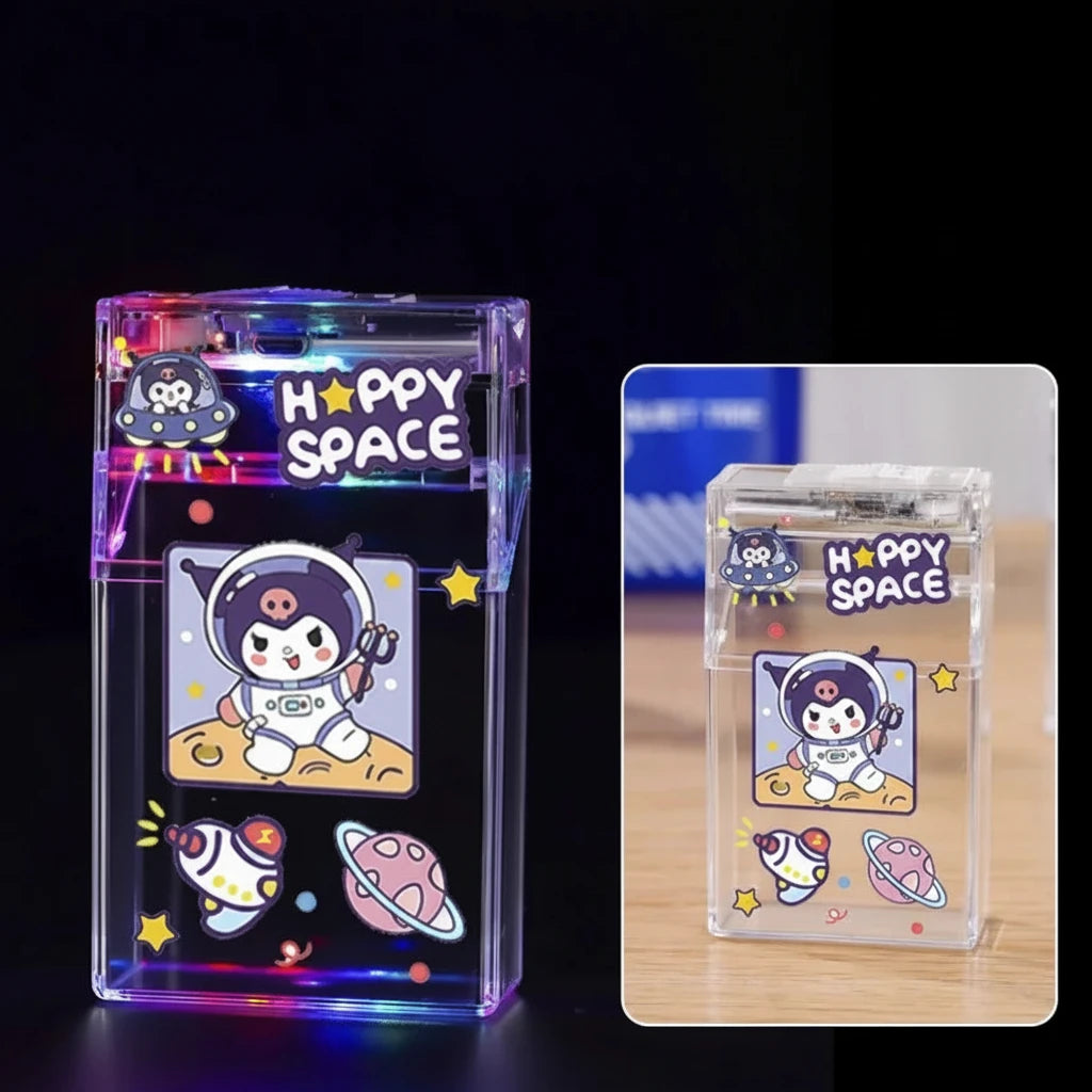 GLOW KITTY FLAME CASE LIGHTER