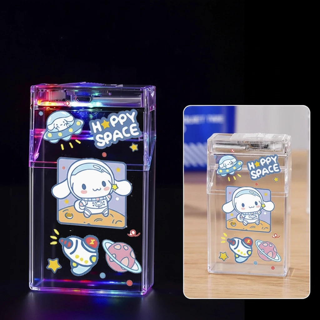 GLOW KITTY FLAME CASE LIGHTER