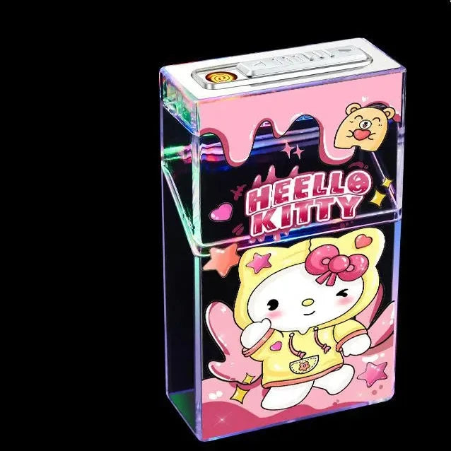GLOW KITTY FLAME CASE LIGHTER