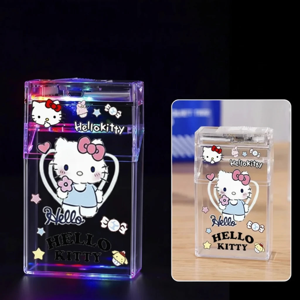GLOW KITTY FLAME CASE LIGHTER