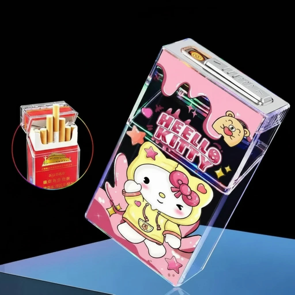 GLOW KITTY FLAME CASE LIGHTER