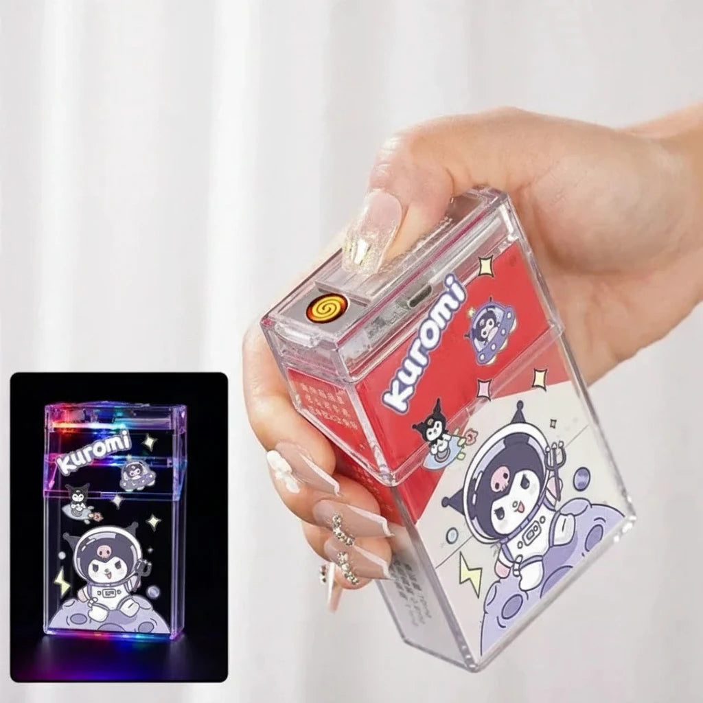 GLOW KITTY FLAME CASE LIGHTER