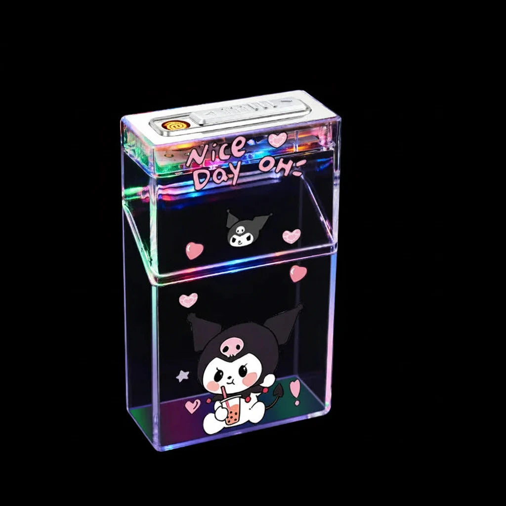 GLOW KITTY FLAME CASE LIGHTER